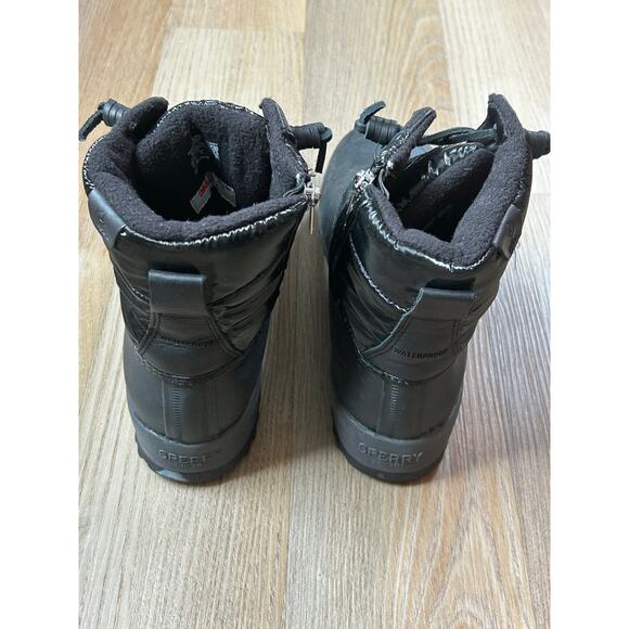 Sperry Women's Maritime Repel‎ Black Nylon Boots STS86687 Thinsulate Sz 9 - Picture 4 of 7